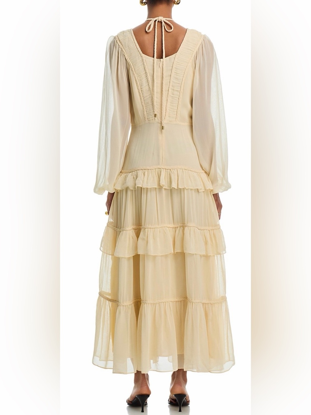 FARM Rio Ruffle Maxi Dress in Yellow - Picture 4 of 6